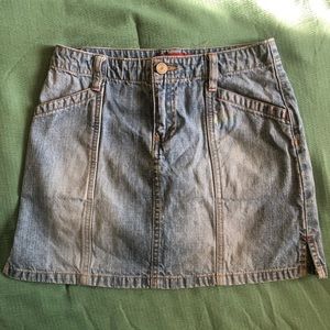 UNIONBAY Light Wash Jean Skirt 0